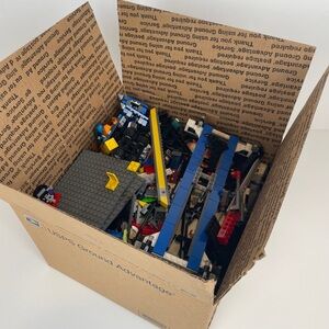 LEGO Mixed Lot Misc Brick PiecesBuilding Parts MYSTERY BOX FULL ~ Aprox 10lbs